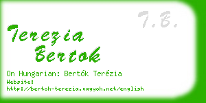 terezia bertok business card